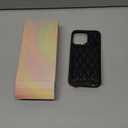 LAMEEKU Compatible with iPhone 15 Pro Max Case Wallet with Card Holder, Zipper Leather Crossbody Cover for Women 6.7 inch Black