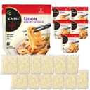 KA-ME Udon Noodles - Fresh Cooked Stir Fry Noodles 14.2 oz (Pack Of 6), No Preservatives/MSG, Instant & Microwaveable, Perfect for Traditional Hot & Cold Dishes, Quick Soup or Stir-Fry & More (EXP 11/04/26)