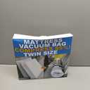 Mattress Vacuum Bag for Moving, Vacuum Seal Mattress Bag for Memory Foam or Inner Spring Mattresses, Compression and Storage for Returns, Leakproof Valve and Double Zip Seal (Twin/Twin-XL)