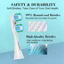 YMPBO Replacement Heads Compatible with Spinbrush Electric Powered Toothbrush Adults, 10 Pack Brush Head Replacement Refill, Green+Blue