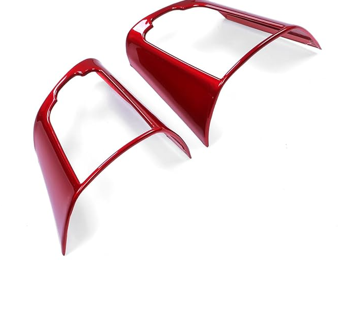 JUIVEEL Car Steering Wheel Button Panel Frame Cover Decor Sticker Compatible with Kia Stinger 2017-2024 Accessories (Glossy Red Style)