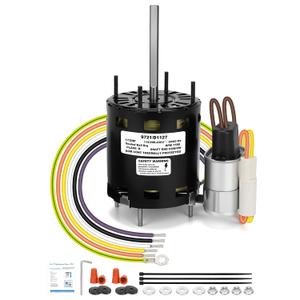 9721 Motor, Refrigerator Condenser Fan Motor, 1/12HP 115/230V 1550RPM, Low Noise, Compatible with D1127, D1126, D1124, D1123, D1152, D1154, 5008S, 5008T, 25309101, 9650, 49101, 1043336, 1043766
