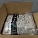 Vintage Living Room Area Rug 10x14 - Large Soft Washable Oriental Traditional Distressed Farmhouse Rugs for Bedroom - Indoor Floor Accent Carpet for Home Office House Decor - Brown