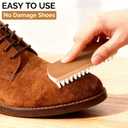 3 x 2 Pack Suede Brush and Suede Eraser, Suede Brush for Shoes, Suede Eraser for Shoes, Universal Suede Cleaning kit for Shoes, Bags, Jackets, Furniture