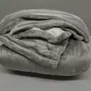 ESTINGO Heated Throw Blanket Electric Blanket Throw, Heated Blanket with 5 Heating Levels & 4 Hours Auto Off, Super Cozy Soft Sherpa Heating Blanket with Fast Heating for Bedding, 50"x60", Light Gray