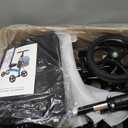 Knee Scooter Steerable Knee Walker Deluxe Medical Scooter for Foot Injuries Adult Compact Crutches,Supports Up to 300 lbsBlack