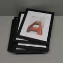Wiscet 8x10 Picture Frame Set of 9, Display Pictures 5x7 with Mat or 8 x 10 Without Mat, Photo Frame for Wall Mounting or Tabletop, Black