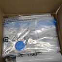 Amazon Basics Vacuum Storage Bags with Hand Pump for Travel, Space Saving Compression Bags for Clothes and Blankets, Clear, 12 Pack (3 Small, 3 Medium, 3 Large & 3 Jumbo) (Multiple)