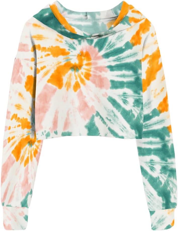 Imily Bela Kids Crop Tops Girls Hoodies Cute Plaid Long Sleeve Fashion Sweatshirts (S)