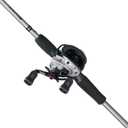 Abu Garcia Max X Baitcast Reel and 7' 2-Piece Fishing Rod Combo, Graphite Composite Rod Blank Construction, Split EVA Handles