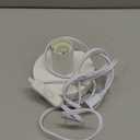 Helunsi Industrial Table Lamp Base - E26/E27 Edison Light Bulb Stand, Exposed Bulb, Simple Metal, 5.8ft Cord Switch Plug, White