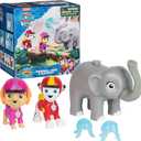 Paw Patrol: Jungle Pups Marshall, Skye & Elephant Action Figures with Projectile Launcher, Kids Toys for Boys and Girls Ages 3 and Up