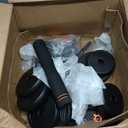 FEIERDUN Adjustable Dumbbells, 45lbs Free Weight Set with Connector, 4 in1 Dumbbells Set Used as Barbell, Kettlebells, Push up Stand, Fitness Exercises for Home Gym Suitable Men/Women.