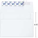 ValBox 100 Qty A6 Envelopes Self Seal 6.5 x 4.75" White Kraft Paper Invitation Envelopes for 4x6 Cards, Photos, Invitations, Weddings, Baby Shower, Birthday, Announcements, RSVP (A6)
