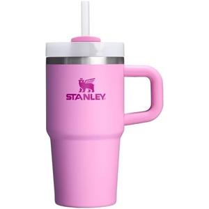 Stanley Quencher H2.0 Tumbler with Handle and Straw 20 oz | Flowstate 3-Position Lid | Cup Holder Compatible for Travel | Insulated Stainless Steel Cup | BPA-Free | Peony