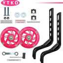 Training Wheels for Bicycle,Flash Mute Wheel Compatible for Bikes of 12-20 Inch 1 Pair