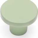 Ravinte 15 Pack Cabinet Knobs Light Green Kitchen Cabinet Knobs Round Dresser Drawer Pulls Closet Door Pulls 1-1/5 Inch