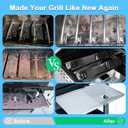 Replacement Parts for Nexgrill 720-0898, Drip Pan Grease Tray, Grill Heat Plates, Burner Tubes and Igniter for Nexgrill 720-0898 Deluxe 6 Burner Gas Grill