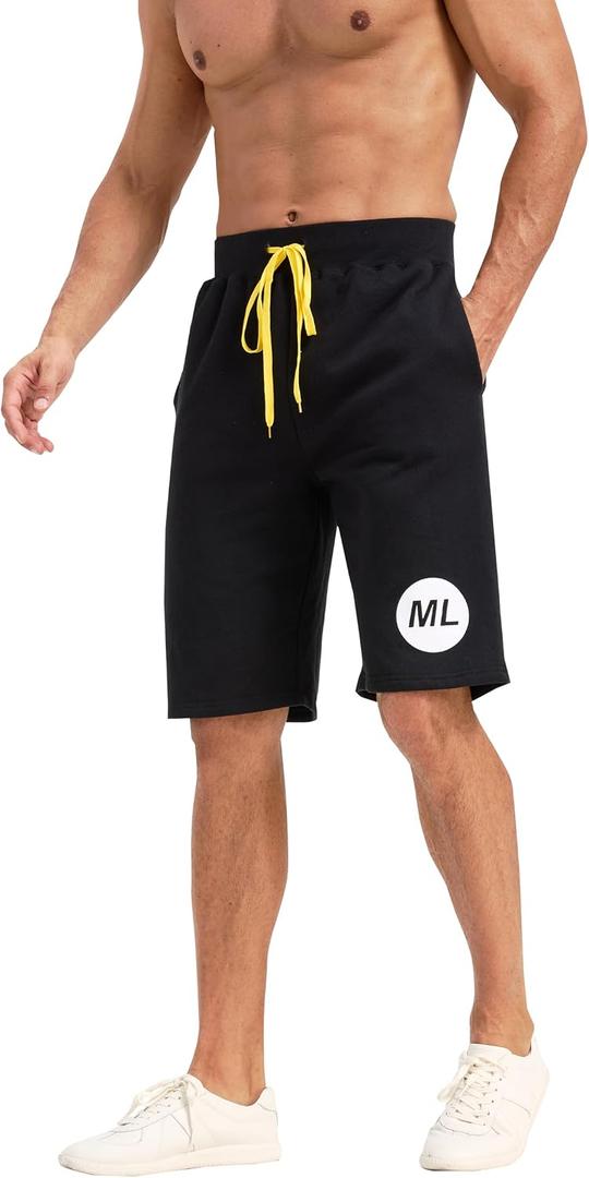 Men's Lounge Shorts with Deep Pockets, Loose-Fit Athletic Shorts for Running, Workout, Training, Basketball - Comfortable (S)