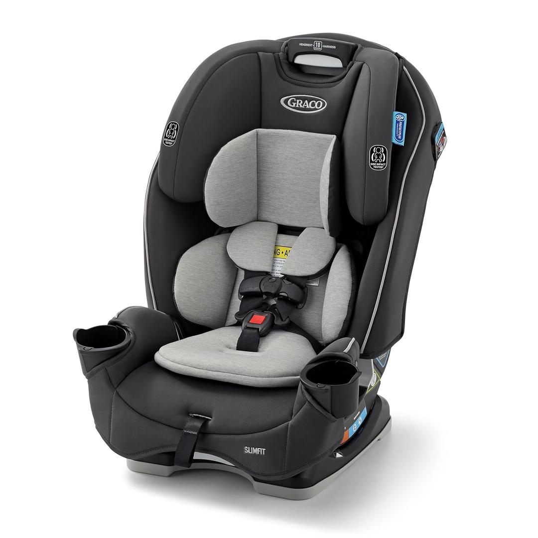 Graco Slimfit 3 in 1 Convertible Car Seat | Slim & Comfy Design Saves Space in Your Back Seat, Darcie (Darcie 2.0)