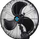 Tornado 20 Inch Pro Series Outdoor Wall Mount Fan, High Velocity, Waterproof, Oscillating, 3-Speed, 5250 CFM, UL Listed For Industrial, Commercial, and Residential Use