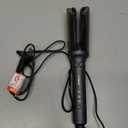 LA MAESII Automatic Rotating Curling Iron, Hair Curler with 3 Temps Fast Heating, 2-Way Rotating 1 Inch Curling Wand, Ceramic Coating, Ionic, Anti-Scald, Anti-Tangle, Dual Voltage Auto Shut-Off (Gray)