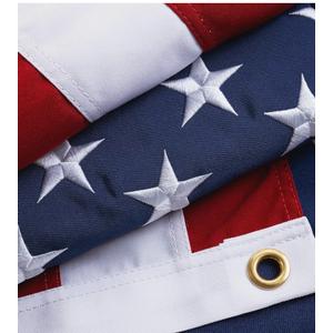 American Flags 3x5 Ft New Cotton USA Flag Heavy Duty Outdoor Fade Resistant Embroidered Stars