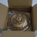 6 Inches Vintage Brass Ceiling Canopy Plate, Antique-Style Mounting Kit for Pendant Lights Chandeliers (6'', Matte Gold)