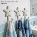 3Pack Cast Iron Starfish Coat Hooks 4.2in Decorative Wall Hooks Nautical Decor Hooks for Pool Towel Holder Bathroom Bedroom and Kitchen