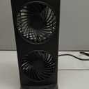 Dr. Prepare Desk Fan Tower Fan Cooling Fan, Portable Oscillating Fan with 3-Speed Options, Dual Air Circulation, 110 Oscillation, 3 Timers, Table Fan for Bedroom Dorm Room Office Desktop, 13 inch