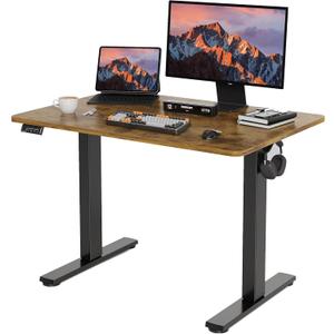 Electric Standing Desk (Rustic Brown, 40inches)