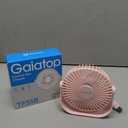 Gaiatop USB Desk Fan, 3 Speeds Strong Airflow, 5.5 Inch Portable 90 Rotate Quiet Cooling, Small Personal Table Fans for Bedroom Home Office, Travel Pink