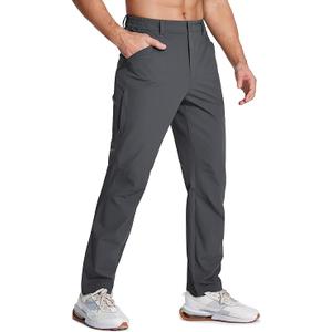 MAGCOMSEN Men's Lightweight Hiking Pants with 4 Pockets Water Resistant Quick Dry Fishing Travel Work Outdoor Pants US 40