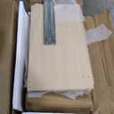 GarveeHome Makeup Vanity Desk with Sliding Mirror, Vanity Dressing Table with 3 Color Adjustable Lights, Girls Vanity Set with Stool, 4 Compact Vanity Drawers, Power Outlet, Natural