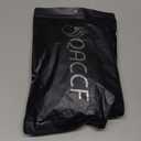 QACCF Short Wavy Shoulder Length Women Full Bang Heat Resistant Wig (Black and White)