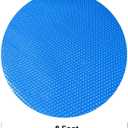 8FT Solar Pool Covers Blankets, Round Solar Pool Cover for Above Ground and In Ground Pool Round Swimming Pools, Solar Pool Hot Tub Floating Thermal Blanket Dustproof Cover