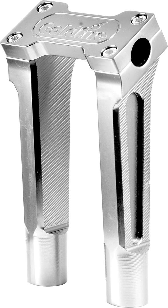 Goldfire Motorcycle Handlebar Risers, 8" Straight Challenger Riser Extension Kit, 1'' Handle Bar Risers Fit for Harley Dyna, Sportster, Low Rider,Street bob (8" Chrome)