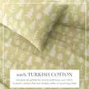 Great Bay Home Flannel Sheet Set Full Size - 100% Turkish Cotton, Double-Brushed, Lodge-Printed Bed Sheets - Ultra-Soft, Cozy, 4-Piece Bedding Set (Winter Forest - Sage/Red)