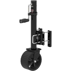 8-inch Wheel Trailer Jack, 13" Vertical Movement, 2000 lbs, for RV, Boat, Trailer and More, Black