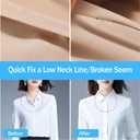 Quick clothing fixator, micro needle clothing sewing gun, mini clothing embroidery gun quick sewing tool, including 1 needle, 1000 white and 1000 black 4.5mm fasteners (White)