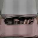 MESCOMB Dual Voltage Hot Air Styler Wrap - 5 in 1 Hair Dryer Brush with Fast Drying Blow Dryer, Styling, Straightening & Volumizing with Travel Bag (100V240V) Gift for Women (Pink)