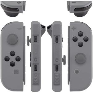 eXtremeRate DIY Full Set Buttons for Nintendo Switch & Switch OLED, Custom Replacement Buttons for JoyCon, ABXY Direction Keys SR SL L R ZR ZL + - Home Capture Trigger Buttons Springs - Black