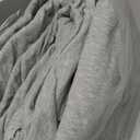 Amazon Basics 4 Piece Bed Sheet Set, 100% Cotton Jersey, Includes Super Soft, Flat and Fitted Sheets, Pillowcase, Queen, Light Gray, Solid