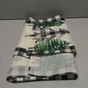 Merry Christmas Tree Dining Table Runner, Xmas Black White Buffalo Plaid Farmhouse Burlap Kitchen Decoration, Winter Holiday Snowflake Indoor Outdoor Home Decor Party Supply 13 x 72 Inches