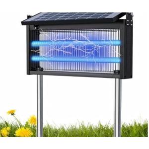 18.9 * 2.6 * 9.1in Bug Zapper Outdoor - Mosquito Repellent Outdoor Patio,Solar Bug Zapper Indoor,Waterproof Portable Fly Zapper,High Powered 4500V Mosquito Zappers Killer for Home,Patio,Camping Black