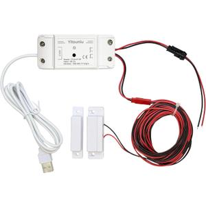 Tuya Smart WiFi 5V garage door opener controller Garage Open Close Monitor,wireless APP Remote Control Magnetic Door sensor,Compatible with Alexa Echo Google Home