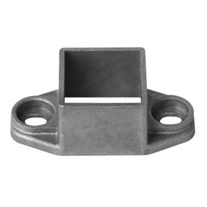 20 Pack Square Post Flange Base Fits 1-1/4" x 1-1/4" Square Tube, Aluminum Deck Fence Wall Mount Rail End Bracket Handrail Connector