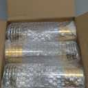 N9R 30PCS Plastic Wine Glasses with Gold Rim, 6 Oz Plastic Wine glasses with Stem, Disposable Wine Cups Reusable Suitable for Party Wedding Birthday