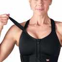 SHEFIT Flex Sports Bra for Women, Medium Impact Sports Bra, Black, 1X (1 Luxe)