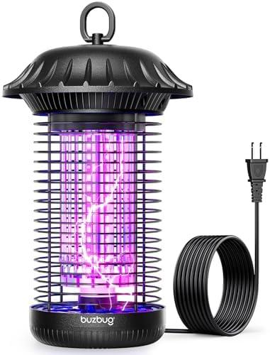 Buzbug LED Bug Zapper Indoor Outdoor, Up to 50000 Hrs Lifespan Lamp, Energy Saving & Dual Band Attraction, 5.6 ft Power Cord, High Voltage Mosquito Fly Zapper Trap Killer -MO008C